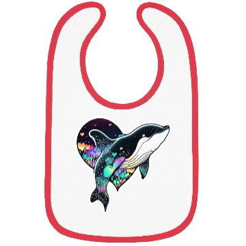 Discover Orca Is My Valentine, Love Hearts Orca Valentines Bibs