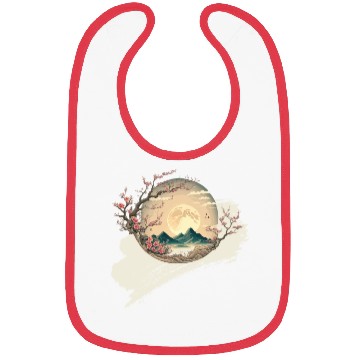 Discover Cherry Blossom Spring Japan Nature Bibs
