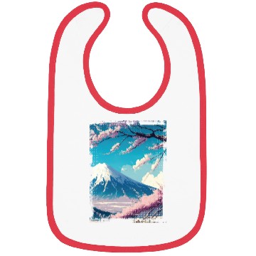 Discover Japan Fuji Cherry Blossom Cherry Tree Bibs
