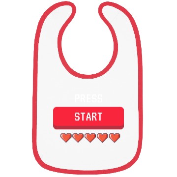 Discover press start , gaming Bibs