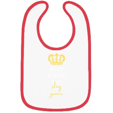 Discover keep calm and play games Bibs