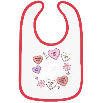 Discover Dog Mom Valentines Day Candy Hearts Galentines Bibs