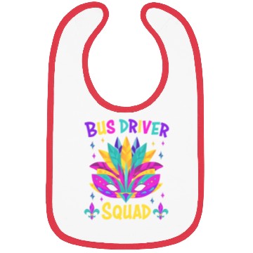 Discover Bus Driver Squad Mardi Gras Costume Bibs
