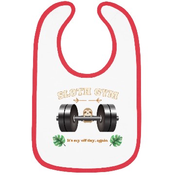 Discover Sloth gym Bibs