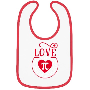 Discover Funny Love is Like Pi Day Bibs Math Pi Day 3 14