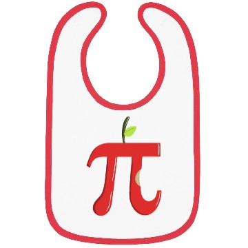 Discover Apple Pi - Funny Pi Day Math Teacher Bibs