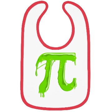 Discover Green Slimy Pi - Funny Pi Day Math Teacher Bibs