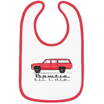 Discover bowtie Cardinal Red Bibs