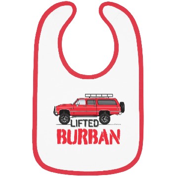 Discover burban Cardinal Red Bibs