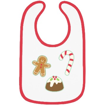 Discover Cute Gingerbread Man Candy Cane and Christmas Bibs