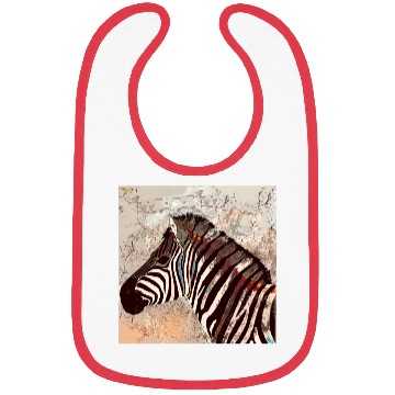 Discover Zebra with neon colors Bibs