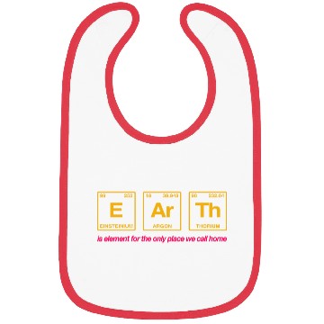 Discover EARTH - written in elements of the periodic table Bibs