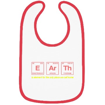 Discover EARTH - written in elements of the periodic table Bibs