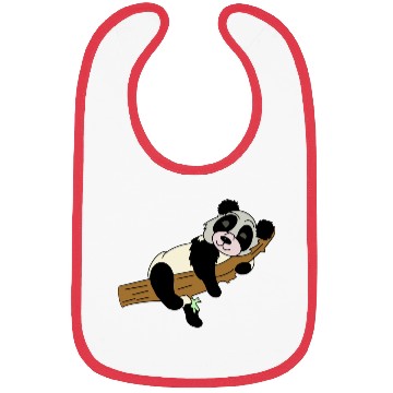 Discover Little sleeping panda Bibs