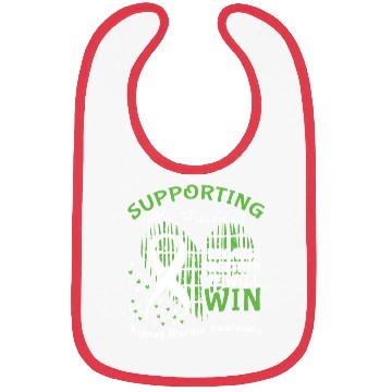 Discover Support Husband Green Kidney Disease Awareness Bibs