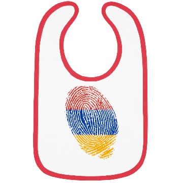 Discover Armenian flag fingerprints Bibs