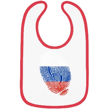 Discover Russian flag fingerprints Bibs
