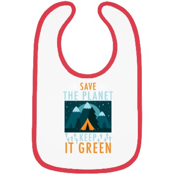Discover Save The Planet Keep It Green Bibs