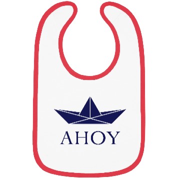 Discover Ahoy (Paper Ship / Seaman / Greeting / Navy) Bibs