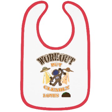 Discover workout but clearly loves tacos Bibs