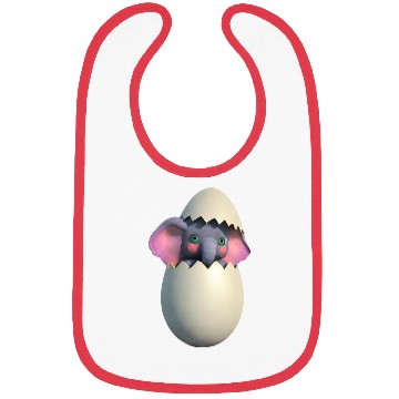 Discover Baby elephant hatch Bibs