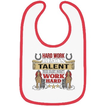 Discover Barrel Racing Hard Work Beats Talent Horse Racing Bibs