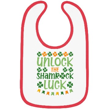 Discover Unlock The Shamrock Luck St. Patrick's Day Vibes Bibs