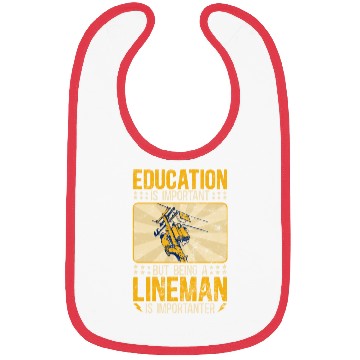 Discover Electrical Lineman Pun Education Is Important Bibs