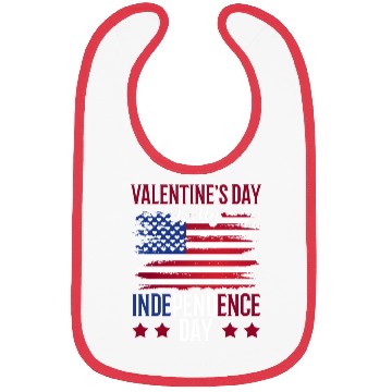 Discover Valentine's Day Is My Independence Day Lover Bibs