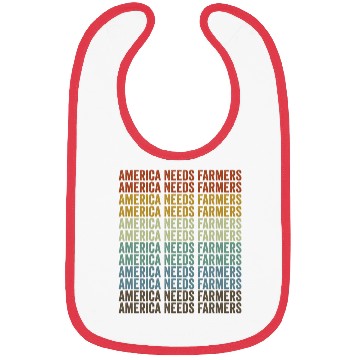 Discover America Needs Farmers Farmer America Bibs