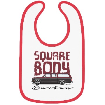 Discover SQUARE Carmine Red Bibs