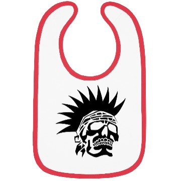 Discover Punk skull Bibs