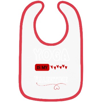 Discover yoga is my valentine Bibs