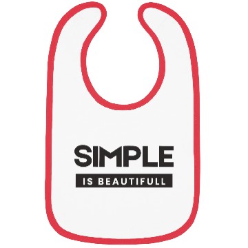 Discover Simple is beautifull bLACK Bibs