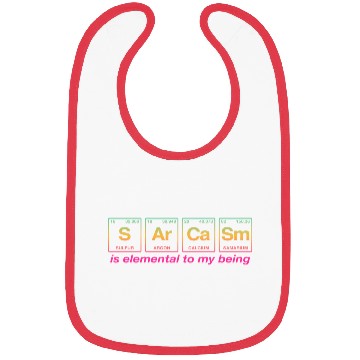 Discover SARCASM - with elements of the periodic table Bibs