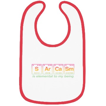 Discover SARCASM - with elements of the periodic table Bibs