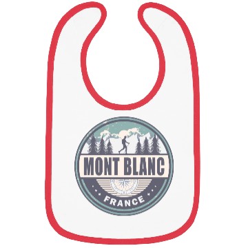 Discover Mont Blanc France French Alps Vintage Hiking Bibs
