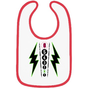Discover GREEN LIGHTNING BOLT MOTORCYCLE SHIFT PATTERN Bibs
