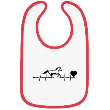 Discover Heart beat with horse Bibs