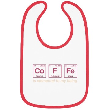 Discover COFFEE - with elements of the periodic table Bibs