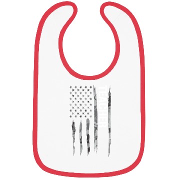 Discover Teacher - American Flag Bibs