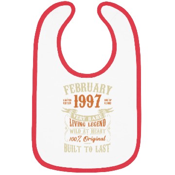 Discover February 1997 Birthday Surprise Bibs