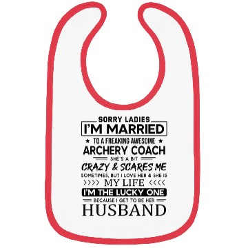 Discover Archery Coach Funny Saying For Husband Bibs