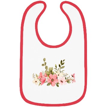 Discover pink flower Bibs
