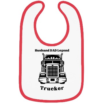 Discover Husband DAD Trucker Legend Bibs