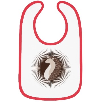 Discover enchanting radiantly sweet hedgehog Bibs
