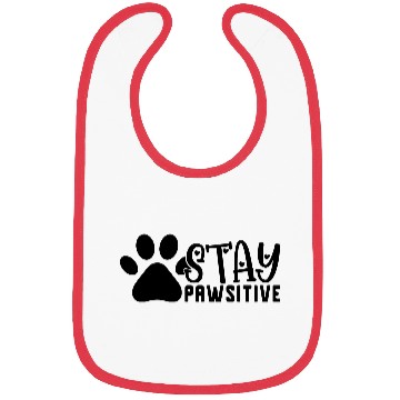 Discover STAY PAWSITIVE Positive thinking dog lover Bibs