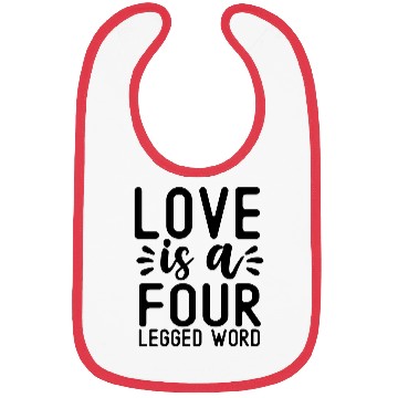 Discover Love is a Four Legged Word Bibs