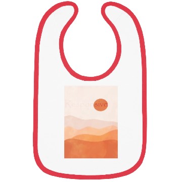 Discover Responsive Abstract warm Deser, inspirational mean Bibs