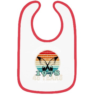 Discover Awesome Since 1978 Birthday Bibs